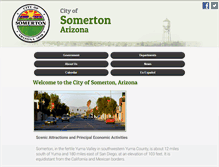 Tablet Screenshot of cityofsomerton.com